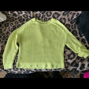 Tibi lime green sweater